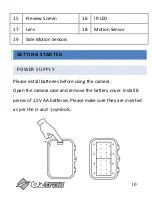 Предварительный просмотр 10 страницы OZtrail CAM-H016-F Owner'S Manual