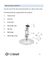 Предварительный просмотр 13 страницы OZtrail CAM-H016-F Owner'S Manual