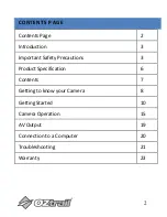 Предварительный просмотр 2 страницы OZtrail CAM-H08-F Owner'S Manual