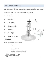 Предварительный просмотр 13 страницы OZtrail CAM-H08-F Owner'S Manual