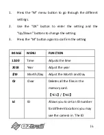Предварительный просмотр 16 страницы OZtrail CAM-H08-F Owner'S Manual