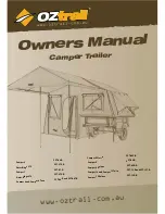 Preview for 1 page of OZtrail Camper 12 CCT-12-D Owner'S Manual