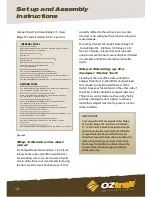 Preview for 14 page of OZtrail Camper 12 CCT-12-D Owner'S Manual