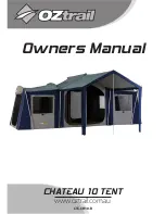 Предварительный просмотр 1 страницы OZtrail CHATEAU 10 Owner'S Manual