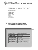 Предварительный просмотр 5 страницы OZtrail CSW-MIT-07 Owner'S Manual