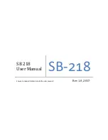 P.Audio SB218 User Manual preview