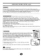 Preview for 9 page of P.C. Richard & Son Generations GDR50A1C Instructions Manual