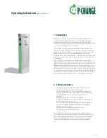 Preview for 3 page of P-Charge STAND-ALONE Operating Instructions Manual