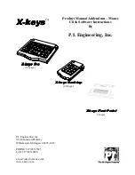 P.I. Engineering X-keys Desktop Product Manual preview