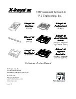 P.I. Engineering X-keys SE Desktop Product Manual preview