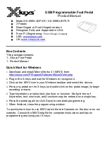 Preview for 1 page of P.I. Engineering X-keys XK-0985-UDP3-R Product Manual