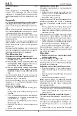 Preview for 9 page of P.I.T. PROFESSIONL PCM355-C2 Operation Manual