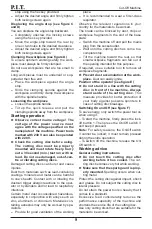 Preview for 10 page of P.I.T. PROFESSIONL PCM355-C2 Operation Manual