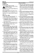 Предварительный просмотр 4 страницы P.I.T. PSR18-D3 PROMO Operation Manual