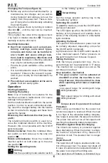 Предварительный просмотр 7 страницы P.I.T. PSR18-D3 PROMO Operation Manual