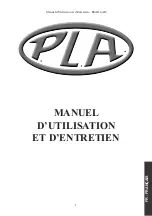 Предварительный просмотр 141 страницы P.L.A. Plasy Operating And Maintenance Manual