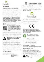 Preview for 3 page of P+L Innovations Trivida CC20 Instruction Manual