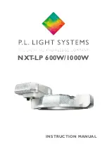 P.L.LIGHT SYSTEMS NXT-LP 1000W Instruction Manual preview