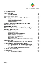 Preview for 3 page of P.L.LIGHT SYSTEMS NXT-LP 1000W Instruction Manual