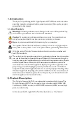 Preview for 4 page of P.L.LIGHT SYSTEMS NXT-LP 1000W Instruction Manual