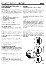 Предварительный просмотр 1 страницы P+L Systems INSECT-O-CUTOR Focus Series Instructions