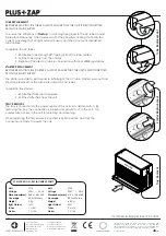 Preview for 2 page of P+L Systems PlusZap PZ16 Manual