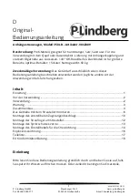 Preview for 39 page of P.Lindberg 350 LB Original Manual