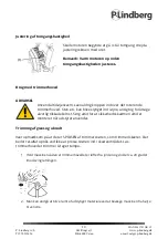 Предварительный просмотр 16 страницы P.Lindberg 52cc Original Manual