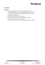 Preview for 11 page of P.Lindberg 9042857 Instructions For Use Manual