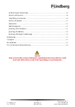 Preview for 4 page of P.Lindberg 9066017 User Manual