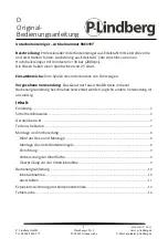 Предварительный просмотр 29 страницы P.Lindberg UDCN-SD Original User Manual