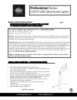 Предварительный просмотр 6 страницы P. M. Lighting CS12100-LED Installation Manual