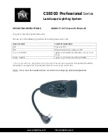 Preview for 8 page of P. M. Lighting CS9300 Professional Series Supplemental Wiring Instructions