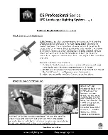 Preview for 8 page of P. M. Lighting Professional CS Series Installation Manual