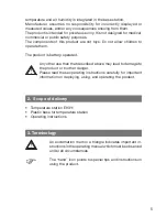 Preview for 5 page of P3 International E9311 Operating Instructions Manual