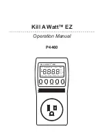 Предварительный просмотр 1 страницы P3 International Kill A Watt EZ P4460 Operation Manual