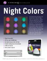 Предварительный просмотр 1 страницы P3 International Night Colors P4720 Specifications