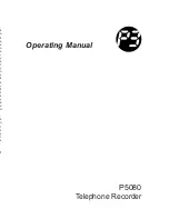 Предварительный просмотр 1 страницы P3 International P5080 Operating Manual