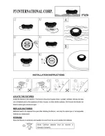 P3 International P7650 Installation Instructions preview