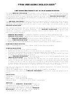 P3 International P7906 VIBRASONIC MOLECHASER Operating Instructions preview