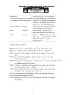 Preview for 2 page of PA Tech QSM-303V User Manual