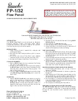Paasche Airbrush FP-1/32 Operating Instructions & Replacement Parts preview