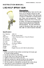 Preview for 1 page of Paasche Airbrush LXG-14 Instruction Manual