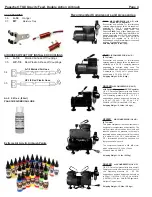 Предварительный просмотр 4 страницы Paasche Airbrush TGX-VISION Instructions-Parts List Manual