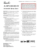 Preview for 1 page of paasche A-C4F-0-9 Instructions And Parts List