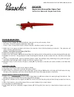 Preview for 1 page of paasche EZ-STARTER Instruction Manual & Replacment Parts