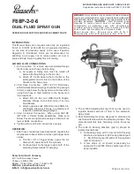 Preview for 1 page of paasche F88P-2-0-6 Operating Instructions