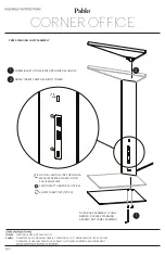 Preview for 2 page of Pablo Corner Office Assembly/Installation Instructions