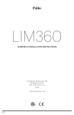 Preview for 1 page of Pablo LIM360 Assembly/Installation Instructions