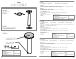 Preview for 2 page of Pablo LUCI TABLE User Manual